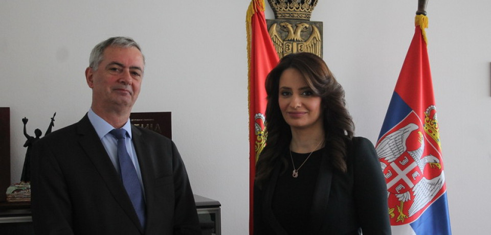 Министарка правде Нела Кубуровић састала се данас са амбасадором Белгије у Србији Њ.Е. Куном Адамом